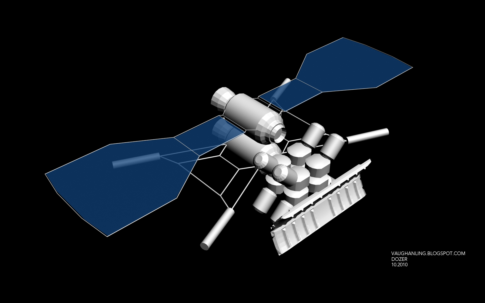 Sketchmodel for some kind of electromagnetic bulldozer/pusher. Looking 