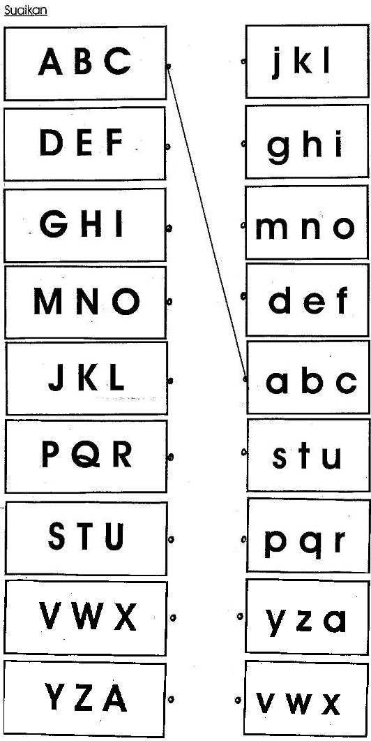 BAHASA MALAYSIA PRASEKOLAH: Latihan huruf