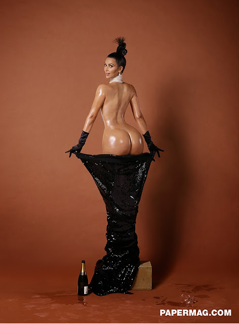 Kim Kardashian Full Nude Photos in Paper Magazine Spread Online