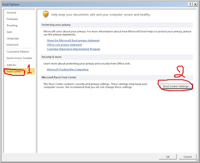 Excel 2010 : Cannot see Oracle Add-Ins on Microsoft Excel 2010