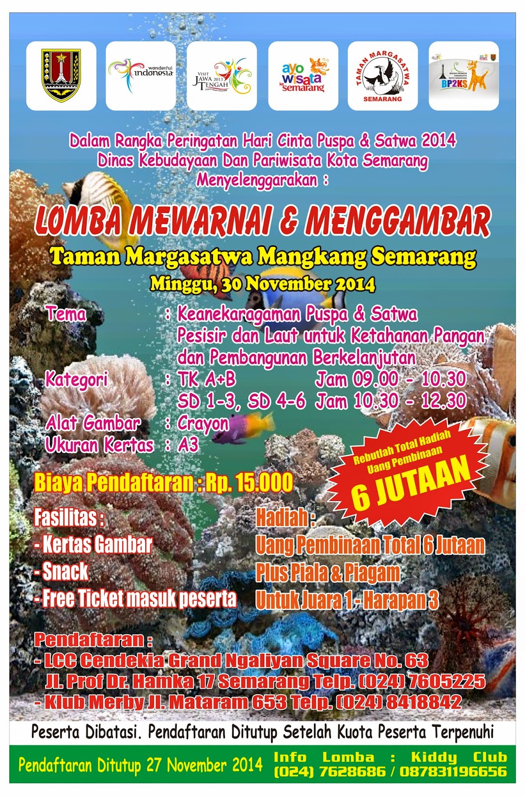 p   uspa dan satwa 2014, Dinas Kebudayaan dan Pariwisata Kota Semarang ...