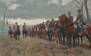Morgan's Raiders by Mort Künstler