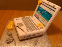 Tarta fondant informatico