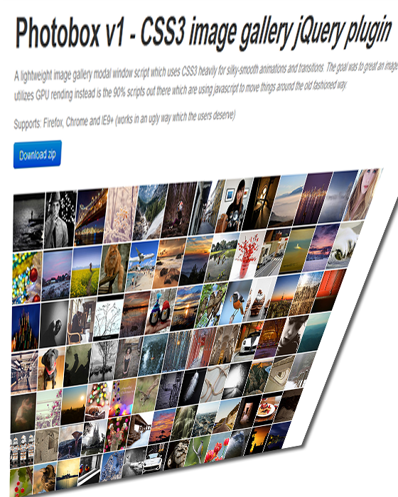 Photobox - Galería de imágenes basada en jQuery