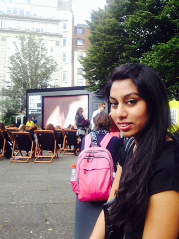 The Topshop demonstrate beingness streamed at Golden Square for LFW My London Fashion Week #LFW foray  