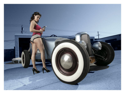 Hot Rod Pin Up by david perry Posted by Scotty at 1947
