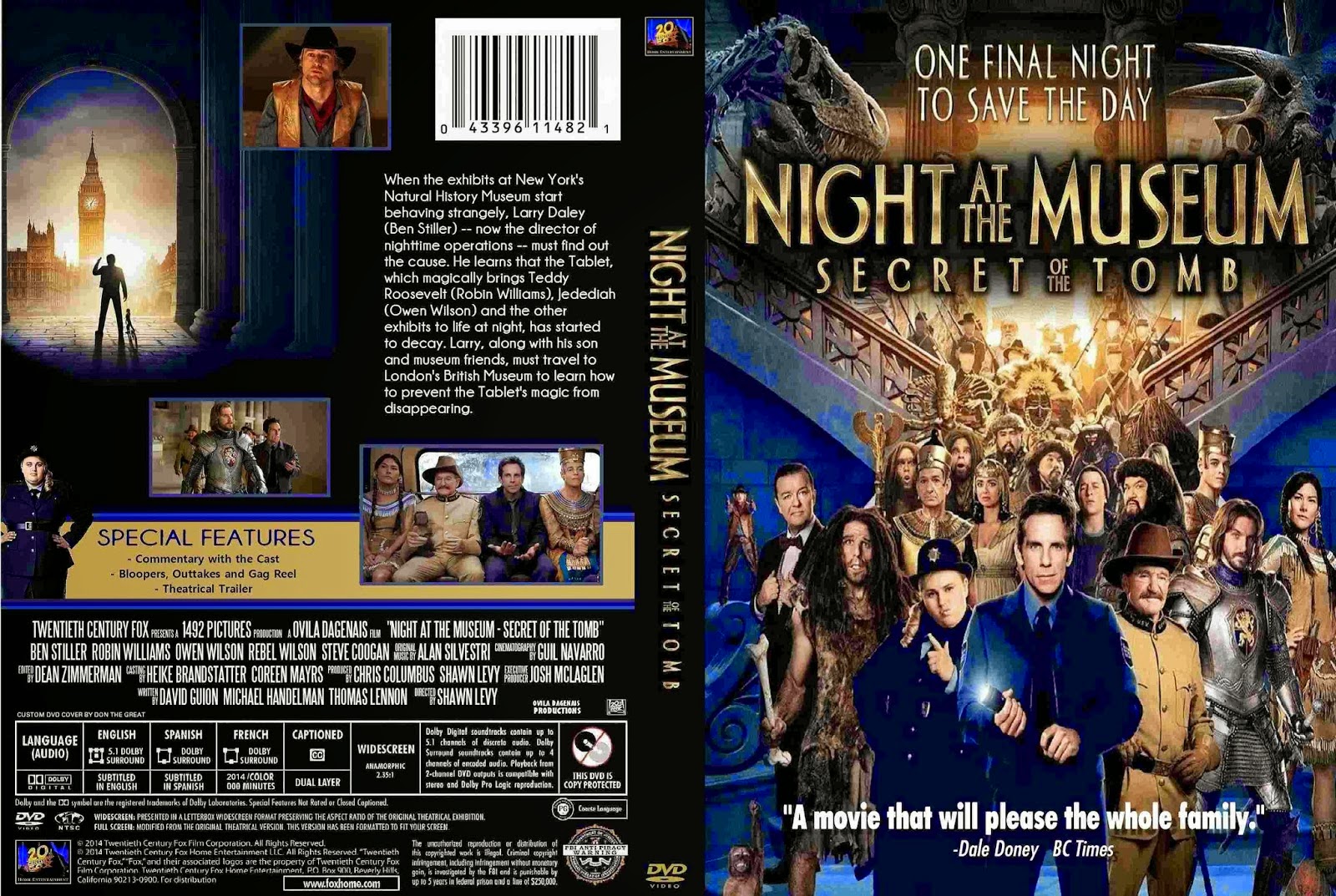  Night At The Museum Secret Of The Tomb - Capa
