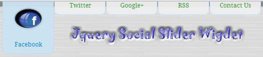 jquery social slider widget