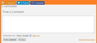 Cara Membuat Komentar Facebook,Blog Dan Twitter Berdampingan