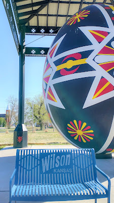 Giant Czech egg in Wilson, Kansas. April 2023. Credit: Mzuriana.