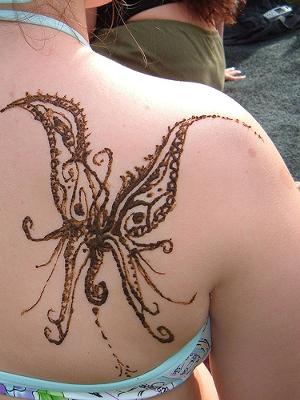 full back wing tattoos for women