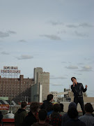 Dirty Beaches rockin' the rooftop. Photo by Caley Jones (dirty beaches)