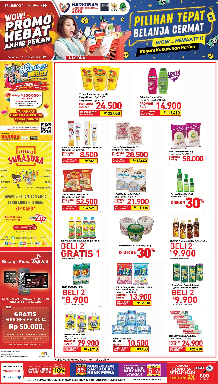 #Transmart #Carrefour - #Promo #Katalog JSM Periode 15 - 17 Maret 2019