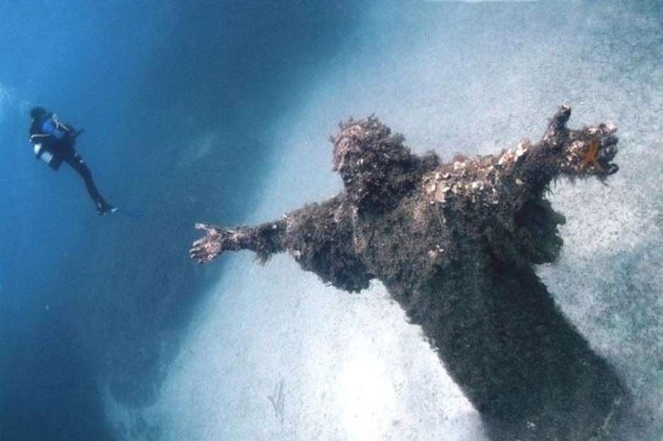 Christ of the Abyss, San Fruttuoso, Italy - 30 Abandoned Places that Look Truly Beautiful