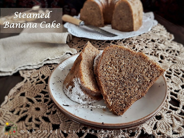 STEAMED BANANA CAKE. SO EASY AND MOIST CAKE RECIPE WITH VIDEO. | Çitra's Home Diary. #steamedcake #bananacake #steamedbananacake #bolupisangkukus #resepbolukukus #buhardakektarifi #steamedbananacake