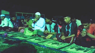 Ustadz T. Sholehan,  Pimpin Remaja Islam Desa Siabu Gelar Zikir dan Do'a Bersama Sambut Ramadhan