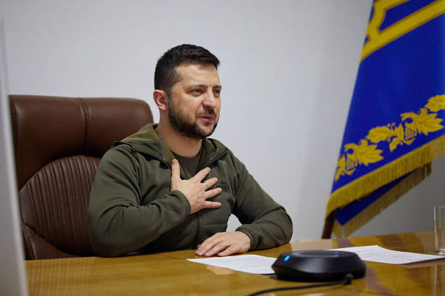 Zelensky again called on Russia to negotiate an end to the war as soon as possible. (Reuters)