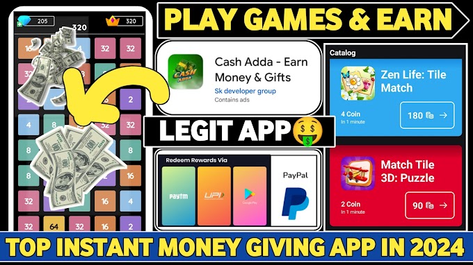 Cash Adda App||New PayPal Earning App Today||Paypal Earning App 2024