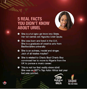 #BBNaija: 5 real facts you didn't know about ex-housemate, Uriel