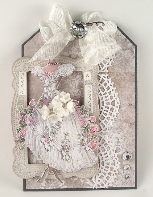 Stamperia Wedding Paper Idea-Ology Baseboard Lace Frames Sizzix Crochet Thinlits for The Funkie Junkie Boutique