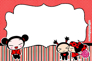 Pucca Birthday Free Printable Invitations, Labels or Cards.