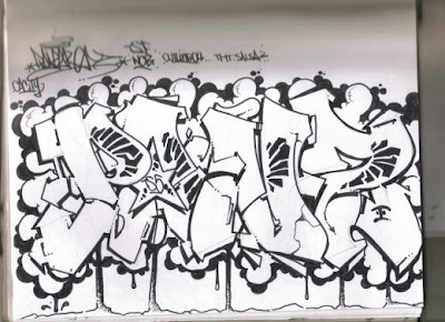 graffiti sketches,paper graffiti