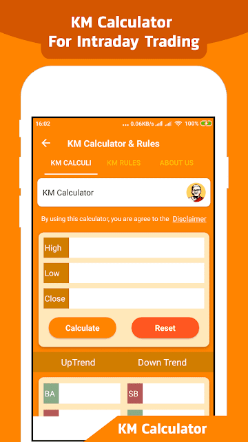 IntradayApp KM Trading calculator