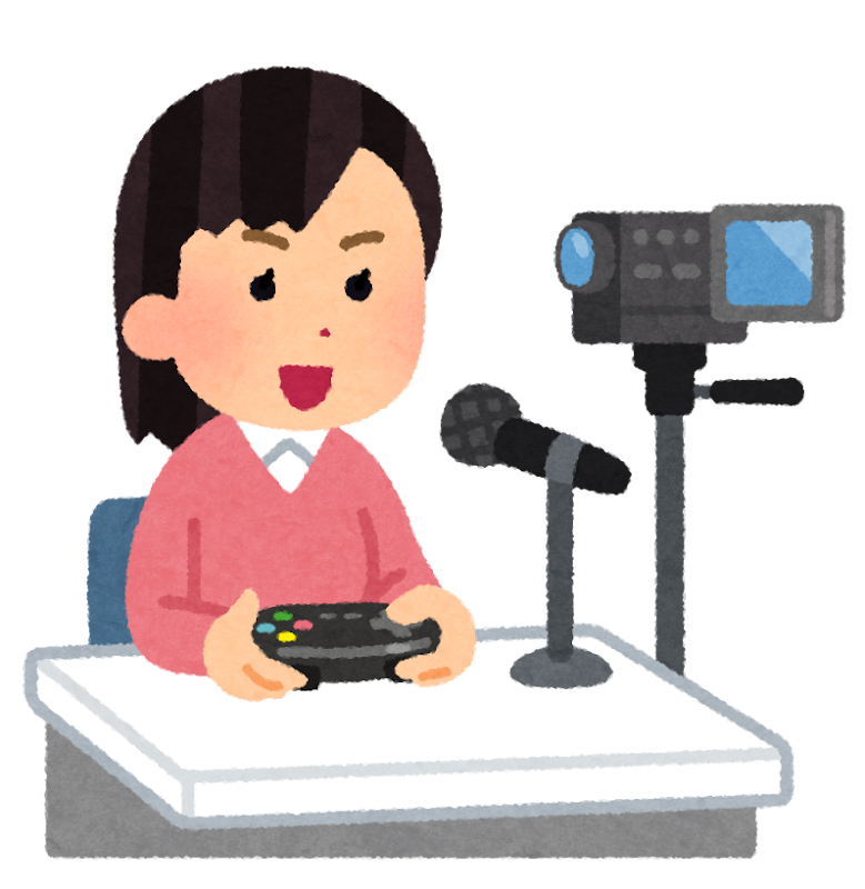 ゲーム実況のイラスト 女性 かわいいフリー素材集 いらすとや