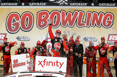 Christopher Bell celebrates in Victory Lane (Richmond, Virginia)