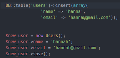 How to do insert using DB table in Laravel