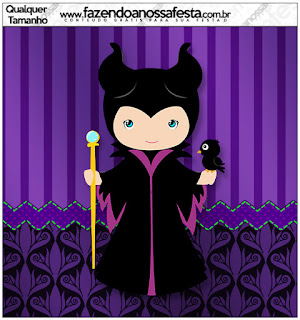 Maleficent Baby Party: Free Printable Candy Bar Labels.