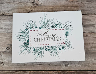 Simple christmas one layer sip card