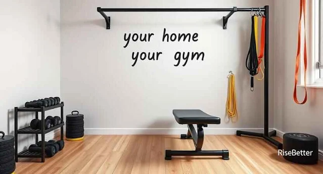 resistance bands ropes dumbbell in home