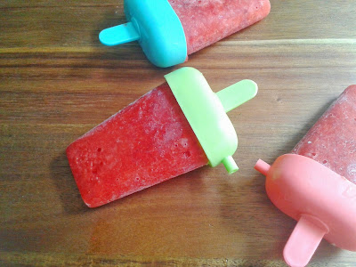 strawberry popsicles