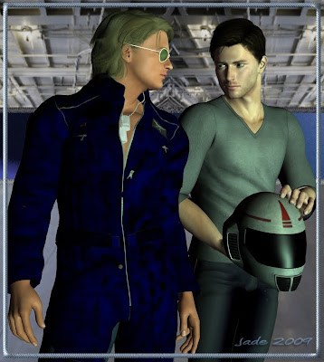3D gay heroes Jarrat and Stone looking hot