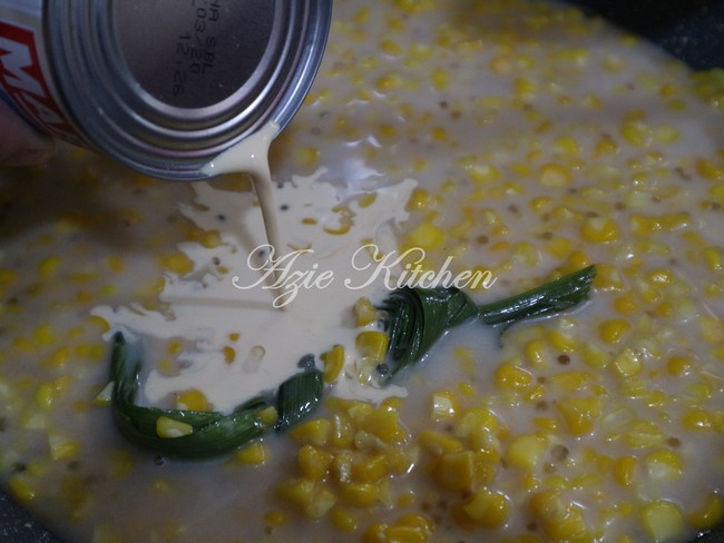 Bubur Jagung Mudah Dan Sedap Azie Kitchen