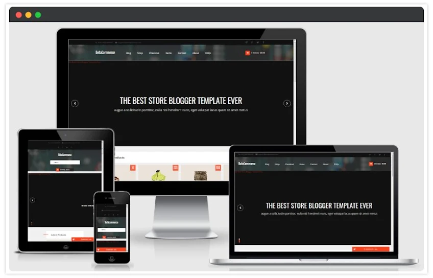 BetaCommerce Blogger Template