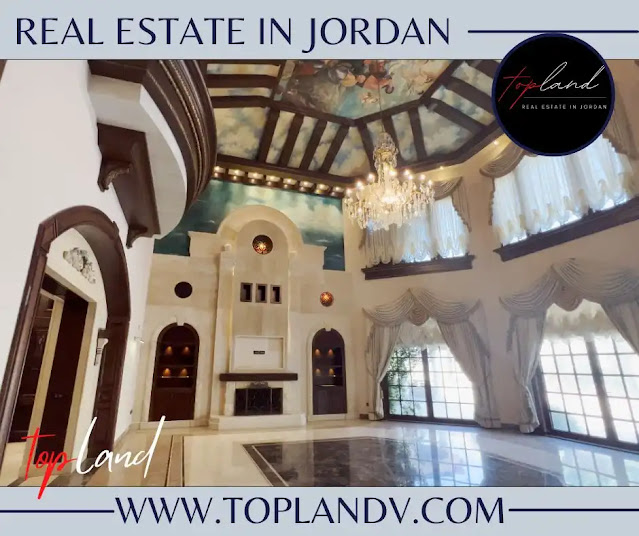 قصر فاخر للبيع في عمان الأردن بأسلوب كلاسيكي