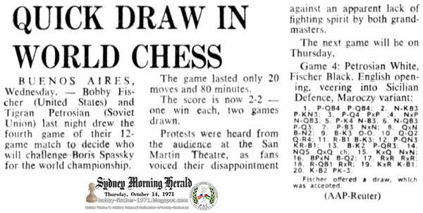 Quick Draw In World Chess