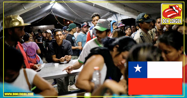 Cientos de personas marchan en Chile contra los malos tratos hacia los venezolanos