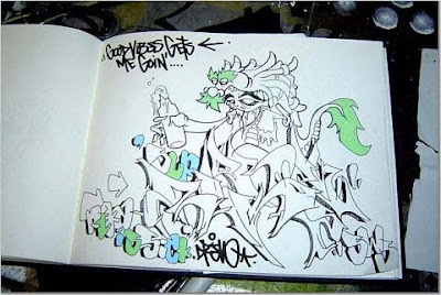 Graffiti art sketsa