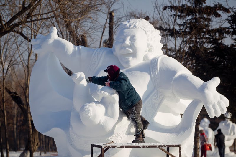 Escultura china hielo