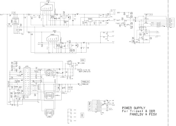 Sony LCD TVs KDL32V2000, Sony40V2000, Sony46V2000 – SMPS schematic – Australian models