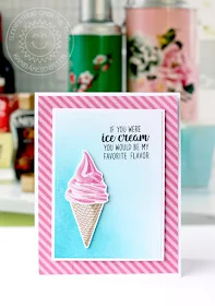 Sunny Studio Stamps: Two Scoops Summery Ice Cream Card by Karin Åkesdotter