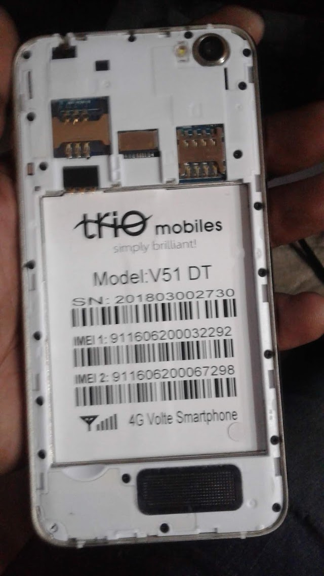 Trio V51 DT Flash File SP9832A 7.0 Firmware Download