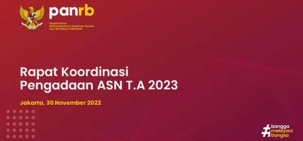 Rencana Pengadaan ASN (PNS dan PPPK) Tahun 2023