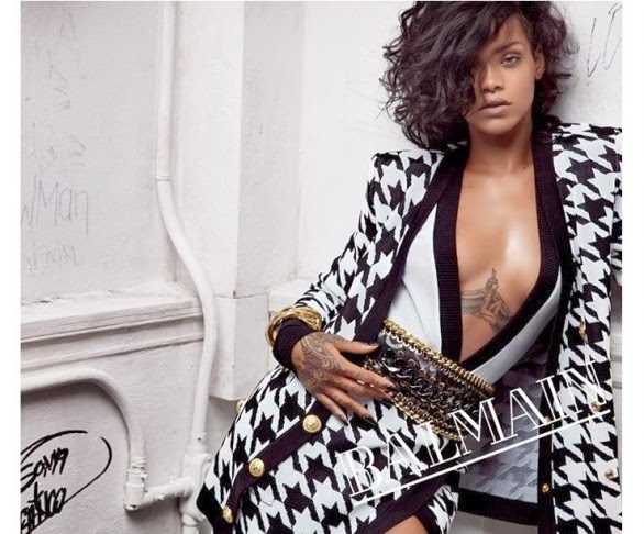 Rihanna estrela a campanha de primavera 2014 da Balmain