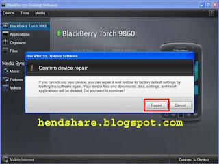 Cara Flash atau Install Ulang Blackberry Torch 9860 dengan Gejalan Stuck di Loading 75%
