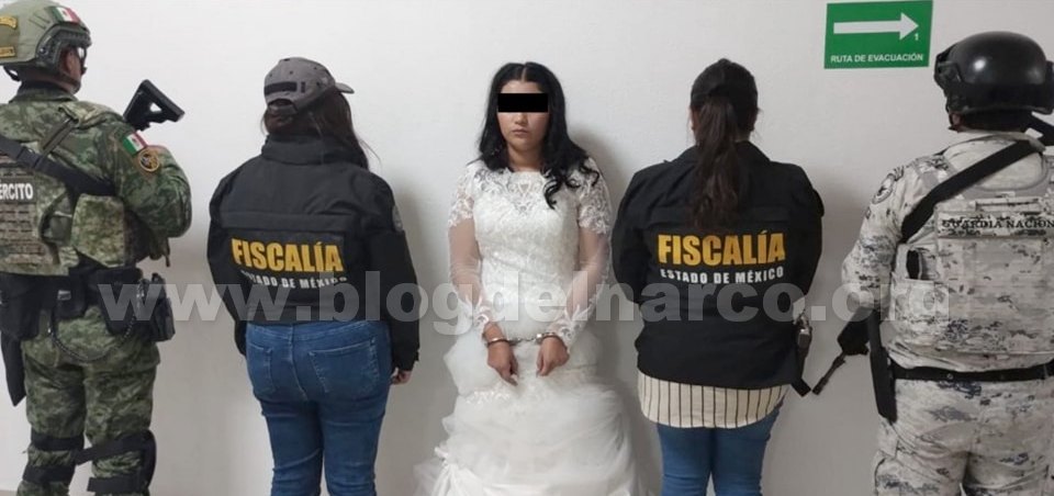 Detienen en Villa Guerrero y en plena boda a Nancy Lizeth extorsionadora de La Familia Michoacana, su novio "El Ratón" corrió y la dejo