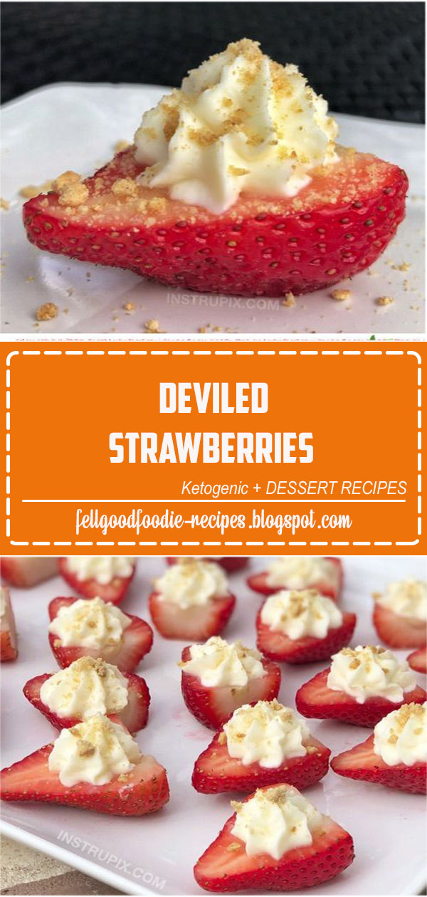 Deviled Strawberries (Made with a Cheesecake Filling ...